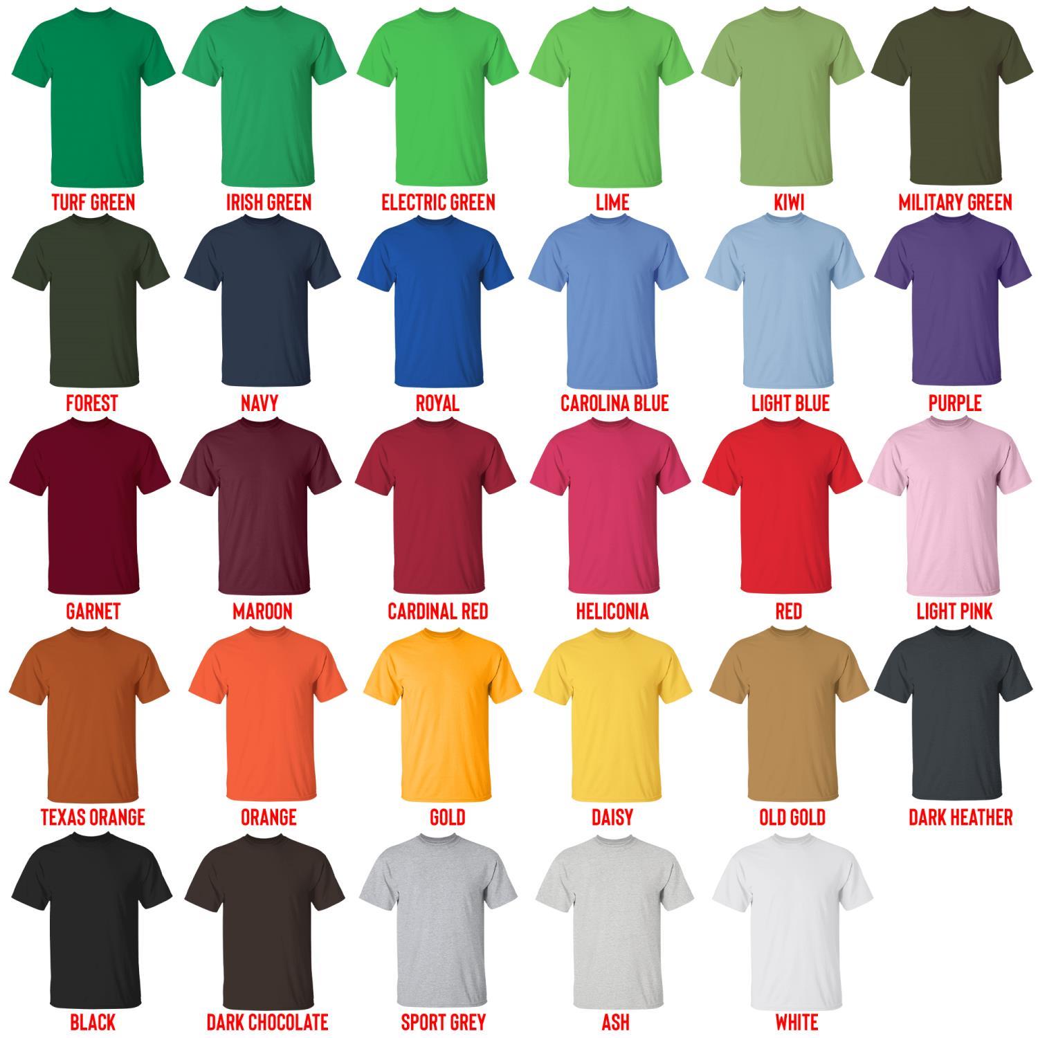 t shirt color chart - Phasmophobia Store