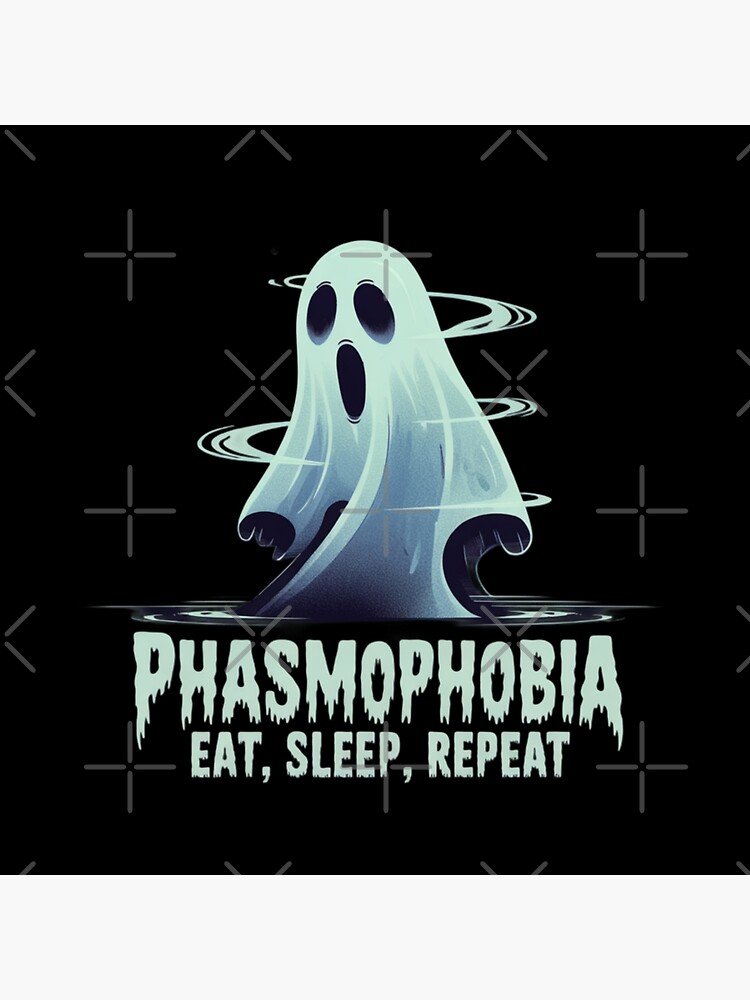 Phasmophobia Eat Sleep Repeat Throw Pillow - Image 2