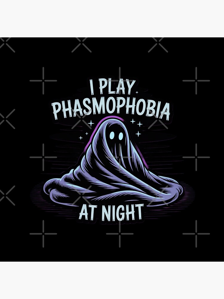 Phasmophobia Night Shift Ghost Hunter Throw Pillow - Image 2