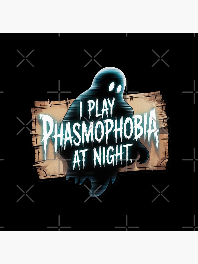 Phasmophobia Paranormal Night Shift Throw Pillow - Image 2