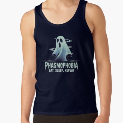 Phasmophobia Eat Sleep Repeat Tank Top