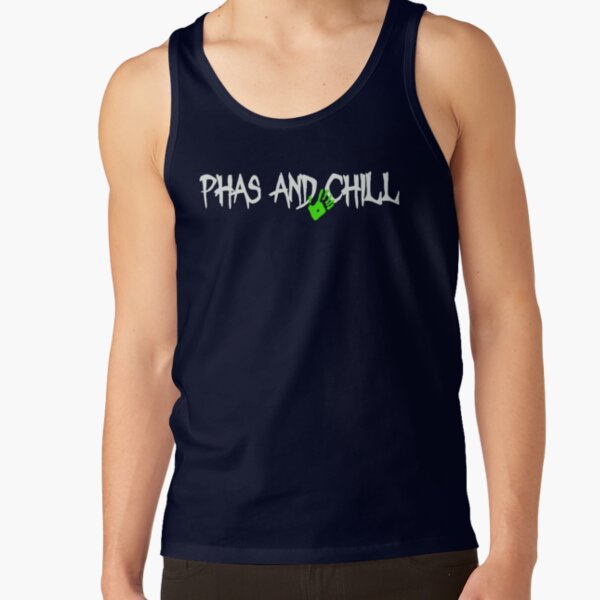 Phas And Chill Funny Phasmophobia Tank Top - Image 5