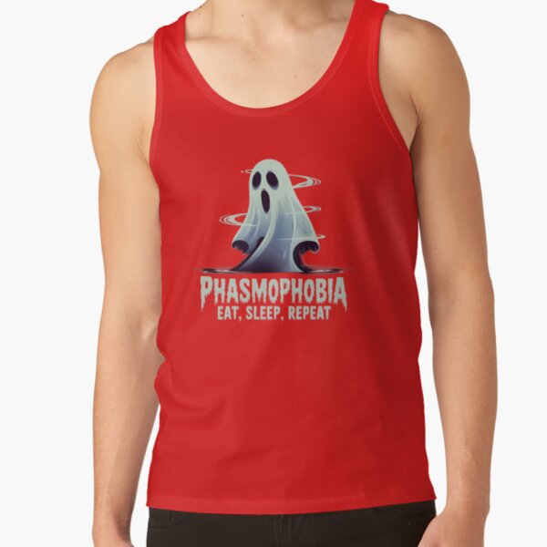 Phasmophobia Eat Sleep Repeat Tank Top - Image 5
