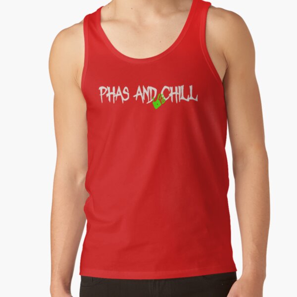 Phas And Chill Funny Phasmophobia Tank Top - Image 4