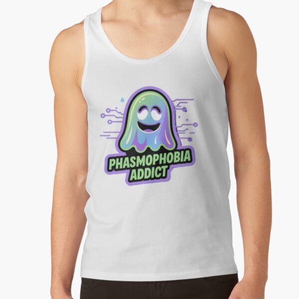 Phasmophobia Addict Graphic Tank Top - Image 2