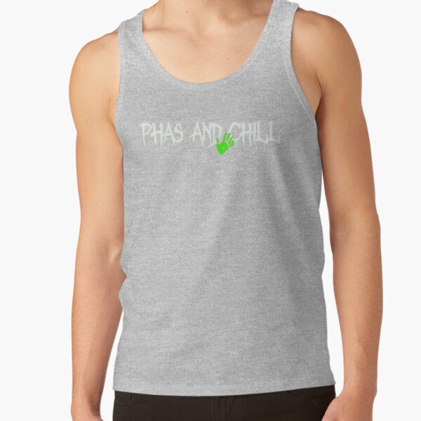 Phas And Chill Funny Phasmophobia Tank Top - Image 3