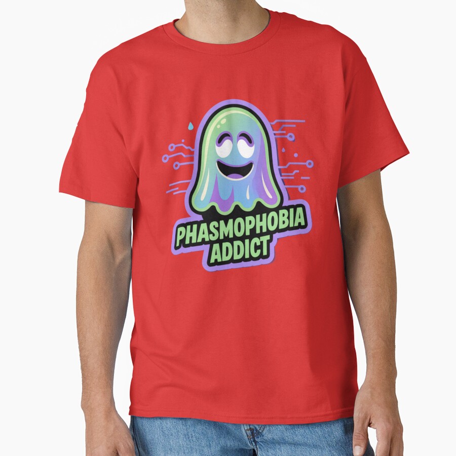 Phasmophobia Addict Graphic T-shirt - Image 5