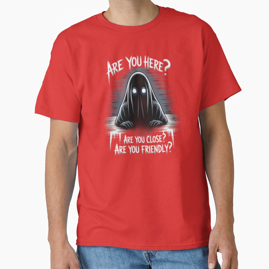 Phasmophobia Are You Here Ghost T-shirt - Image 5