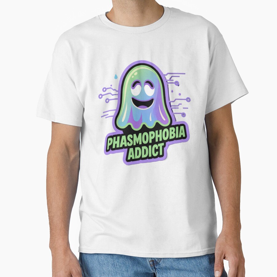 Phasmophobia Addict Graphic T-shirt - Image 2