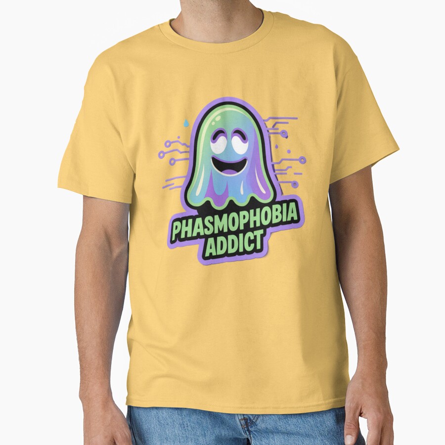 Phasmophobia Addict Graphic T-shirt - Image 6