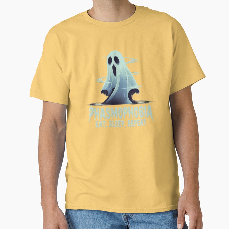 Phasmophobia Eat Sleep Repeat T-shirt - Image 6