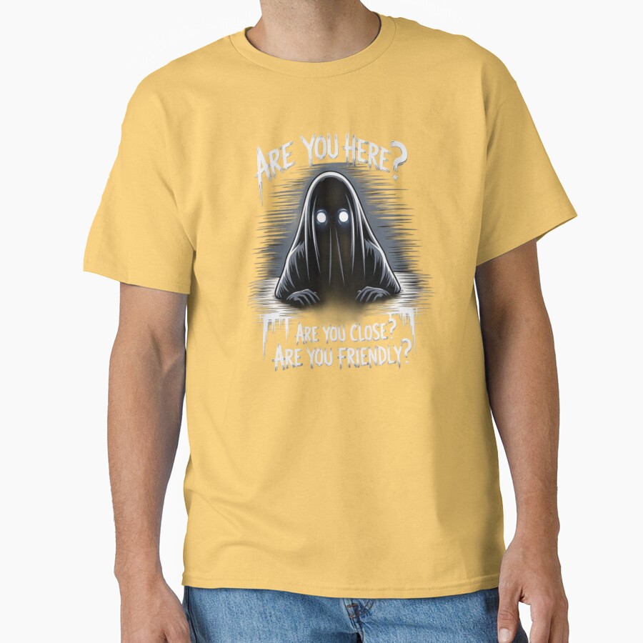 Phasmophobia Are You Here Ghost T-shirt - Image 6