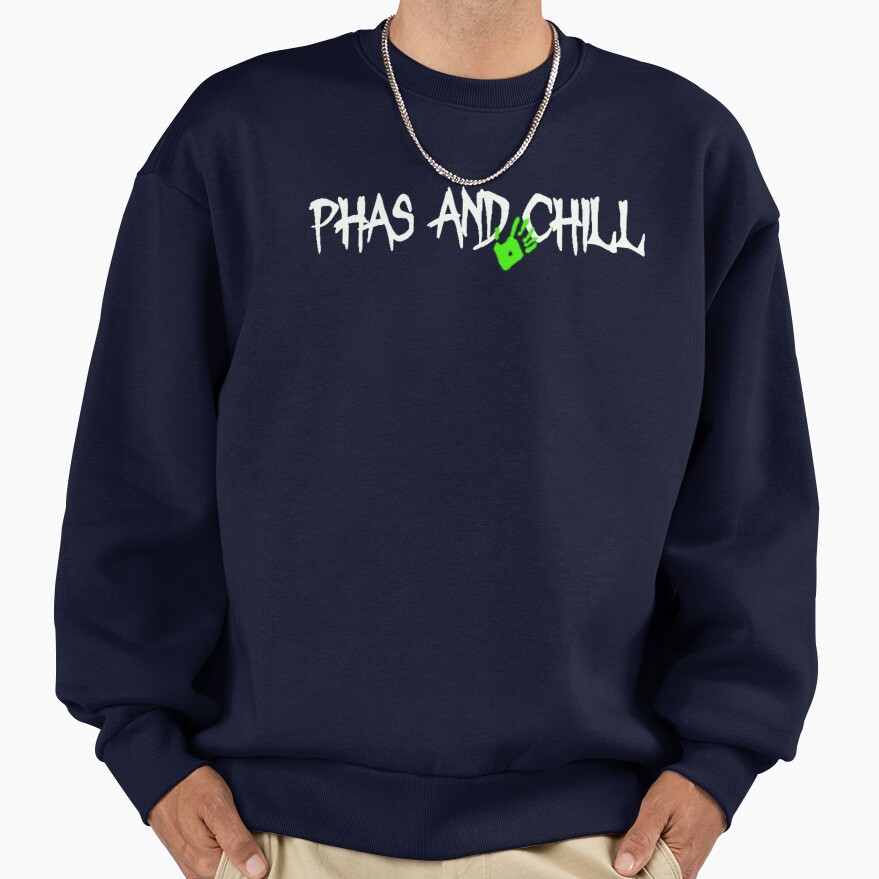 Phas And Chill Funny Phasmophobia Sweatshirt - Image 5