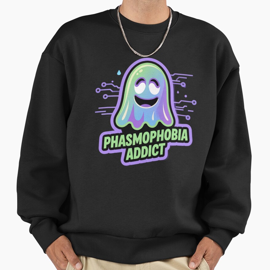 Phasmophobia Addict Graphic Sweatshirt - Image 3