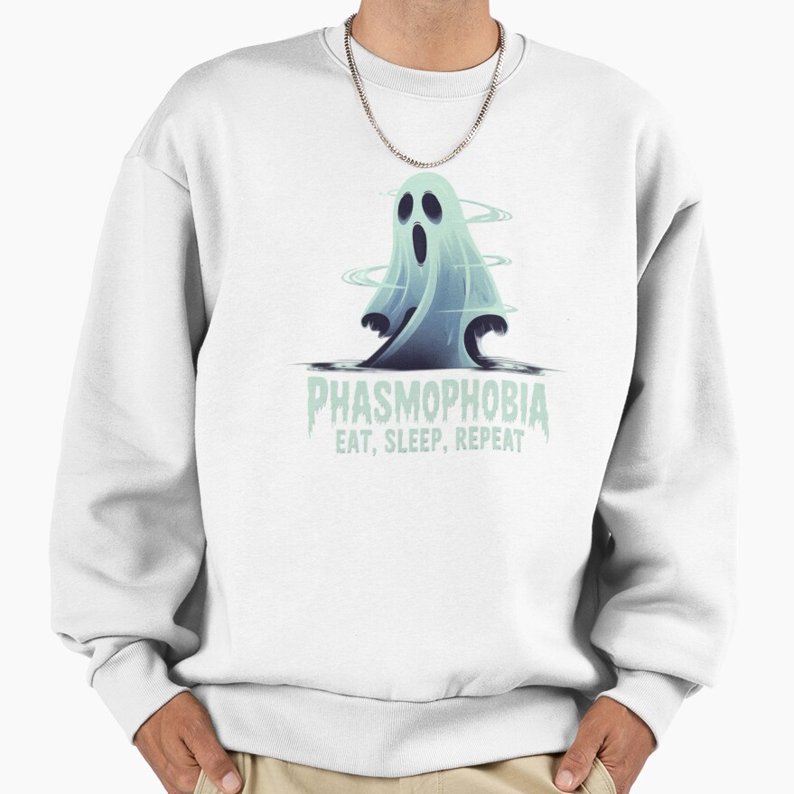 Phasmophobia Eat Sleep Repeat Sweatshirt - Image 2