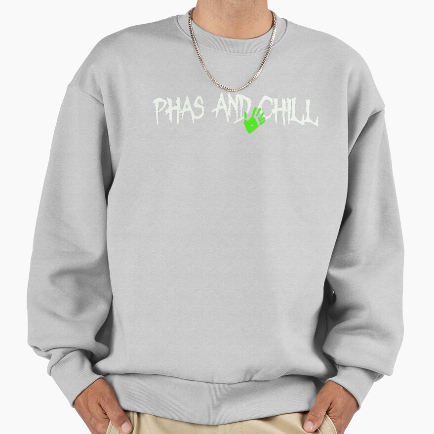 Phas And Chill Funny Phasmophobia Sweatshirt - Image 4