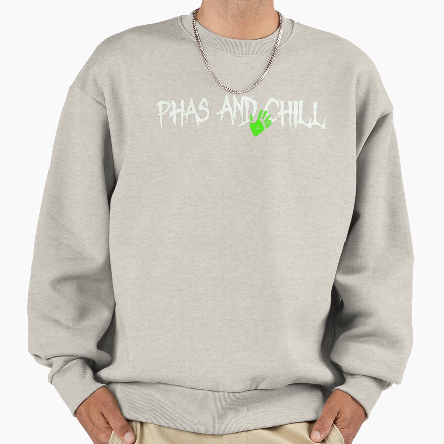Phas And Chill Funny Phasmophobia Sweatshirt - Image 3