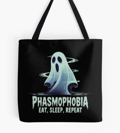 Phasmophobia Eat Sleep Repeat Tote Bag