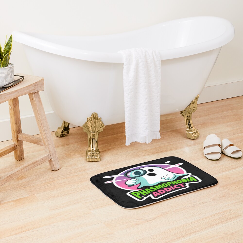 Phasmophobia Addict Gamer Bath Mat - Image 2