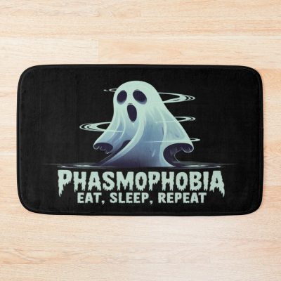 Phasmophobia Eat Sleep Repeat Bath Mat