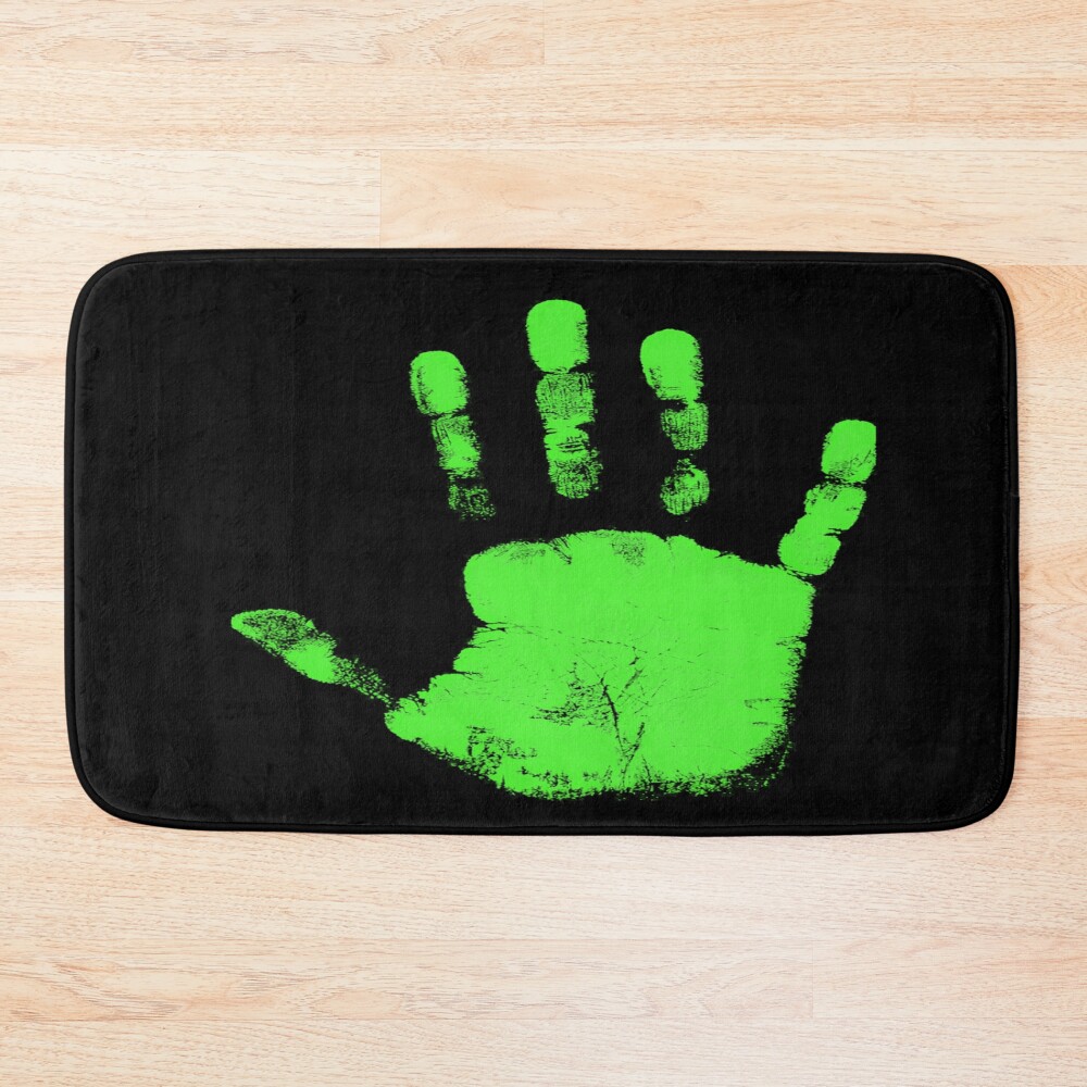 Phasmophobia Fingerprints Evidence Bath Mat