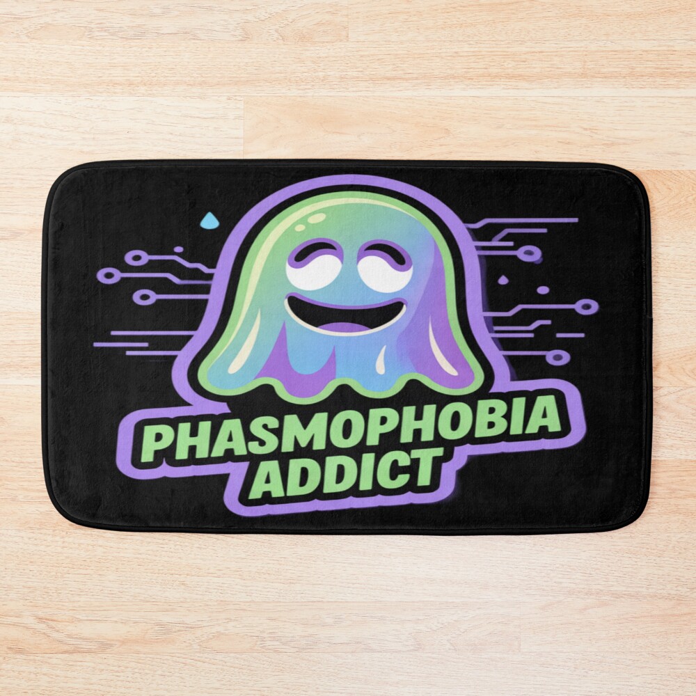 Phasmophobia Addict Graphic Bath Mat