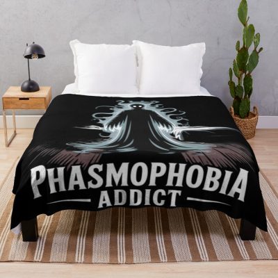 Phasmophobia Addict Throw Blanket