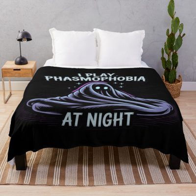 Phasmophobia Night Shift Ghost Hunter Throw Blanket