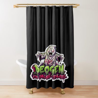 Phasmophobia Deogen The False Athlete Shower Curtain