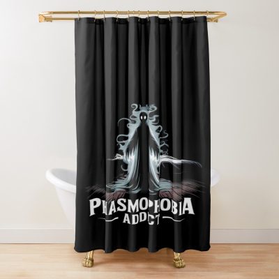 Phasmophobia Addict Shower Curtain