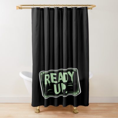 Phasmophobia Ready Up Shower Curtain