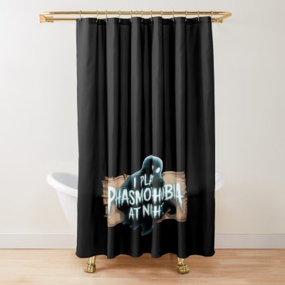 Phasmophobia Night Shift Ghost Hunter Shower Curtain