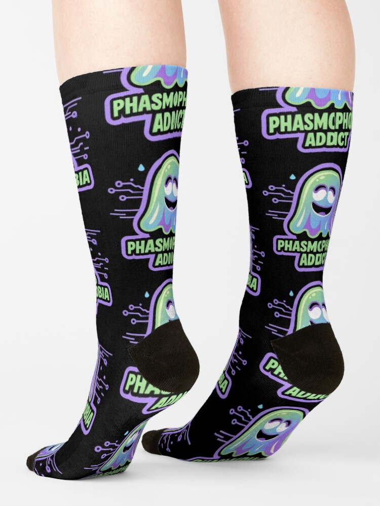 Phasmophobia Addict Graphic Socks - Image 2