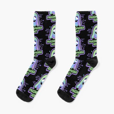 Phasmophobia Addict Graphic Socks