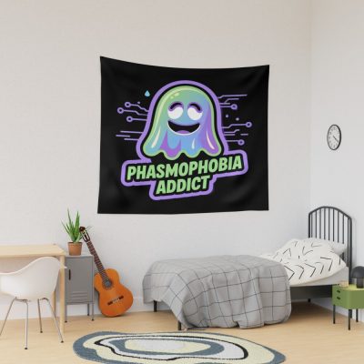 Phasmophobia Addict Graphic Tapestry