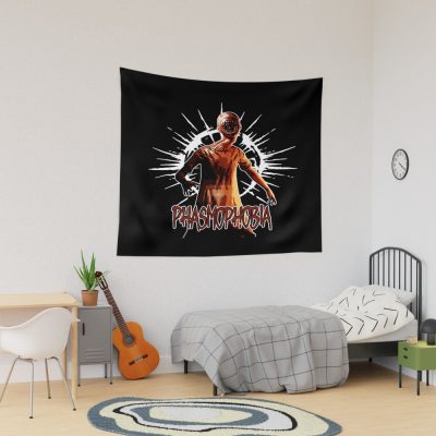 Phasmophobia Haunted Ghost Figure Tapestry