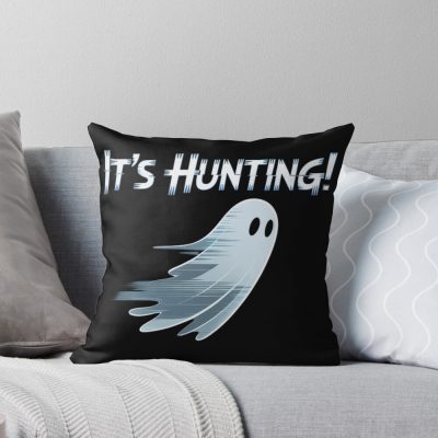 Phasmophobia It's Hunting Throw Pillow