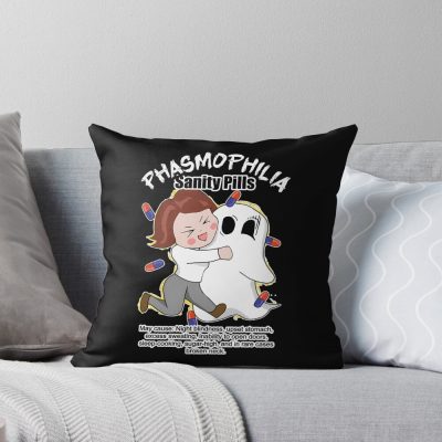 Hot Phasmophilia Throw Pillow