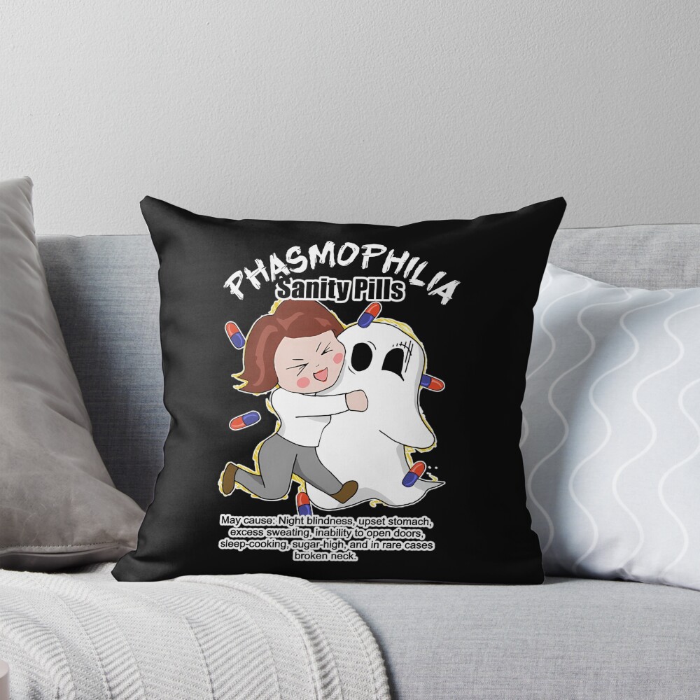 Hot Phasmophilia Throw Pillow