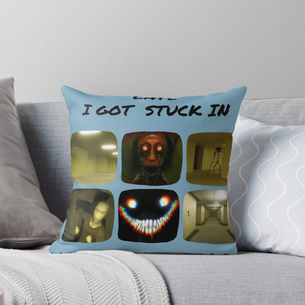 Phasmophobia The Backrooms Throw Pillow